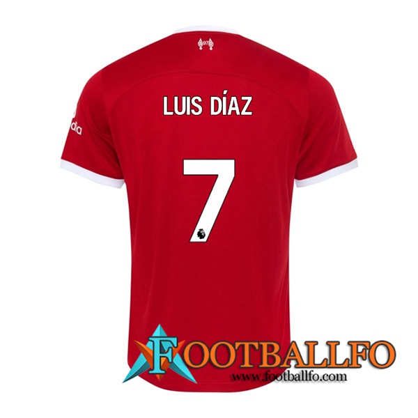 Camisetas De Futbol Liverpool (LUIS DÍAZ #7) 2023/2024 Primera