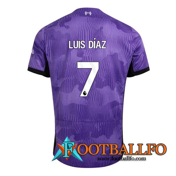 Camisetas De Futbol Liverpool (LUIS DÍAZ #7) 2023/2024 Tercera