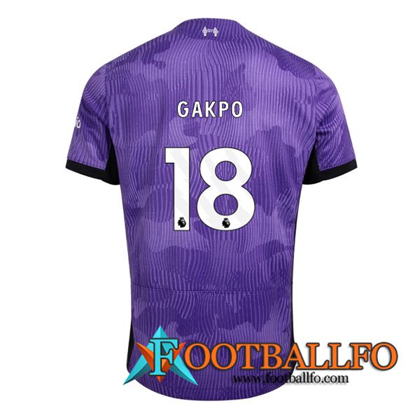 Camisetas De Futbol Liverpool (GAKPO #18) 2023/2024 Tercera