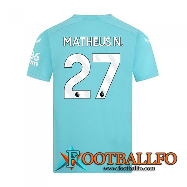 Camisetas De Futbol Wolves (MATHEUS N. #27) 2023/2024 Tercera