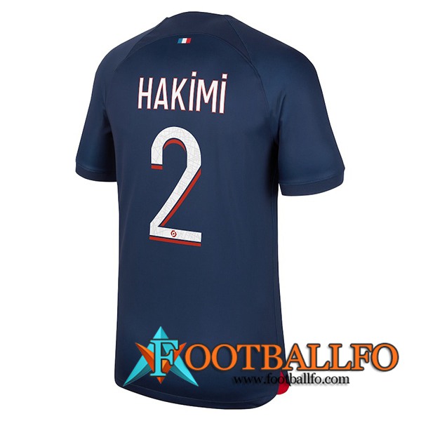 Camisetas De Futbol PSG (HAKIMI #2) 2023/2024 Primera
