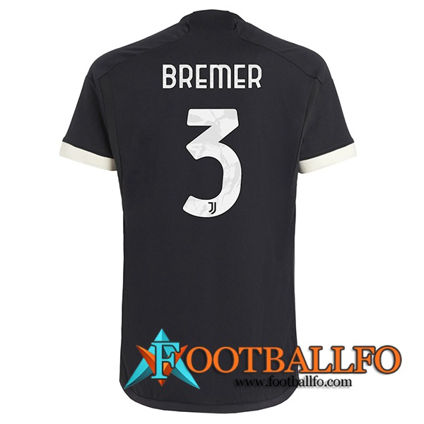 Camisetas De Futbol Juventus (BREMER #3) 2023/2024 Tercera