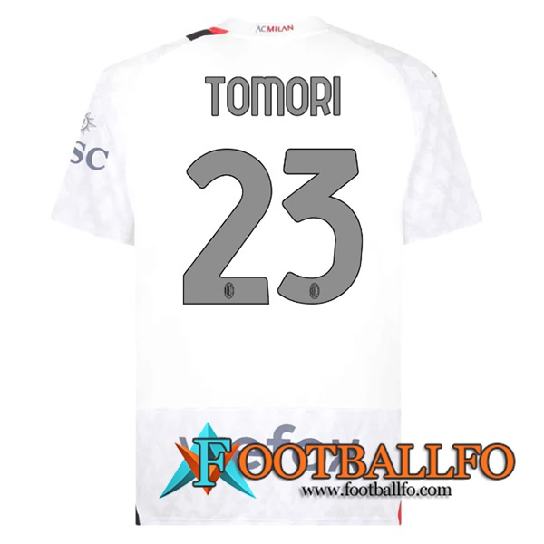 Camisetas De Futbol AC Milan (TOMORI #23) 2023/2024 Segunda