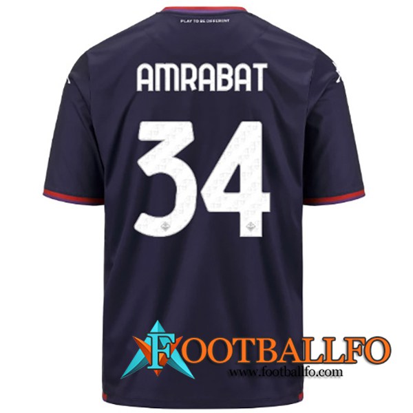 Camisetas De Futbol ACF Fiorentina (AMRABAT #34) 2023/2024 Tercera