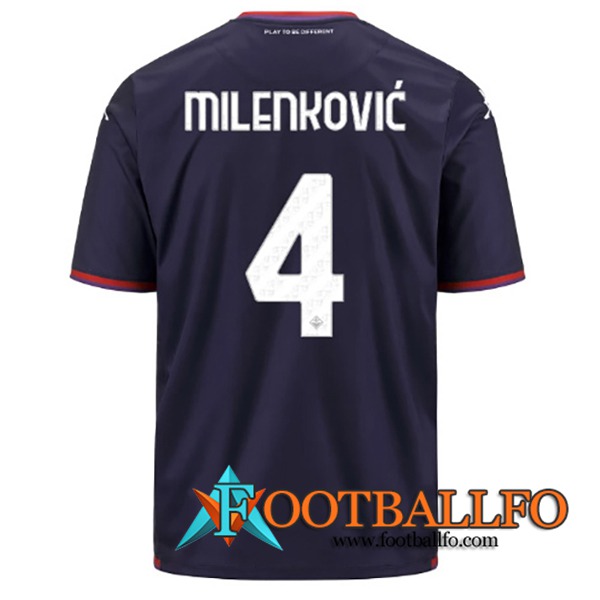 Camisetas De Futbol ACF Fiorentina (MILENKOVIC #4) 2023/2024 Tercera