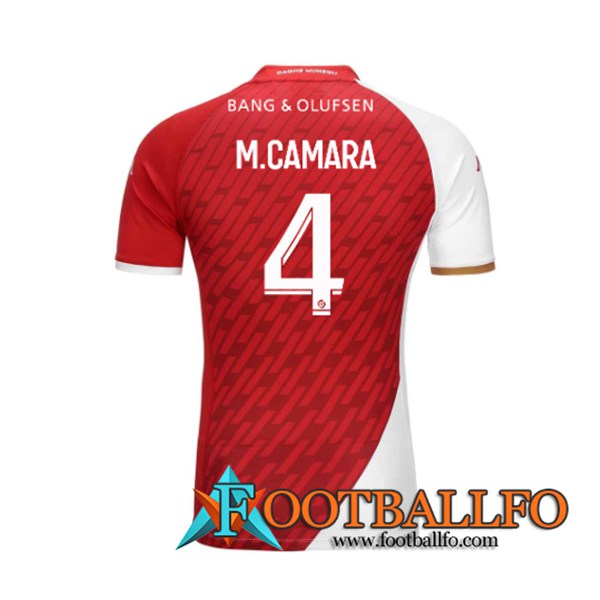 Camisetas De Futbol AS Monaco (M.CAMARA #4) 2023/2024 Primera