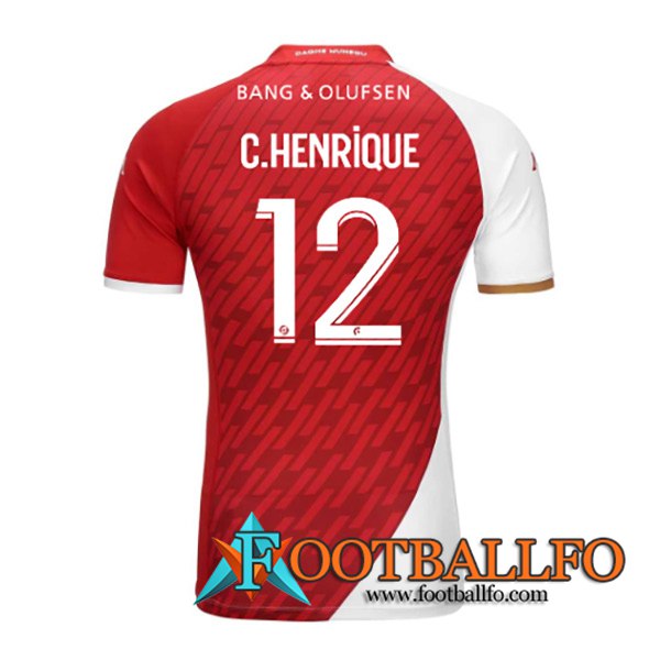 Camisetas De Futbol AS Monaco (C.HENRIQUE #12) 2023/2024 Primera