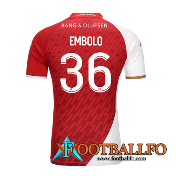 Camisetas De Futbol AS Monaco (EMBOLO #36) 2023/2024 Primera