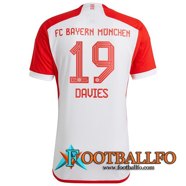 Camisetas De Futbol Bayern Munich (DAVIES #19) 2023/2024 Primera
