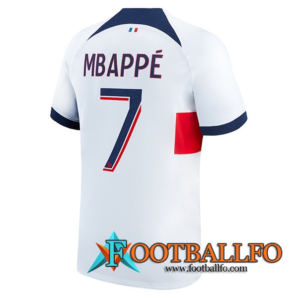Camisetas De Futbol PSG (MBAPPÉ #7) 2023/2024 Segunda