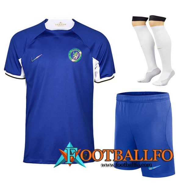 Camisetas Futbol FC Chelsea Primera (Cortos + Calcetines) 2023/2024
