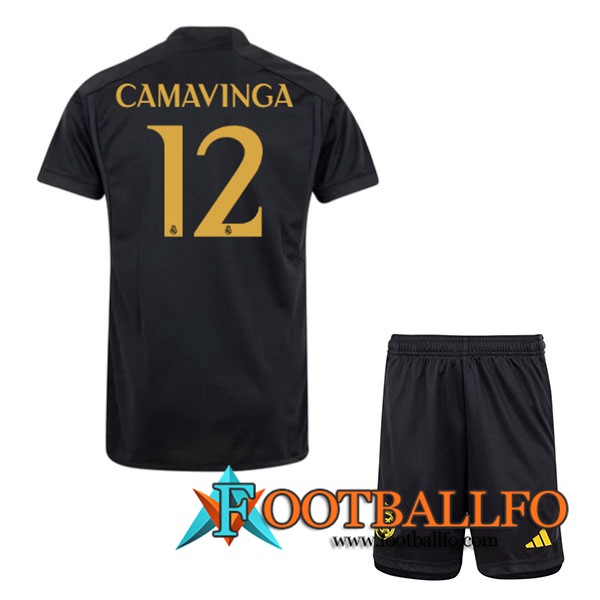 Camisetas De Futbol Real Madrid (CAMAVINGA #12) Ninos 2023/2024 Tercera