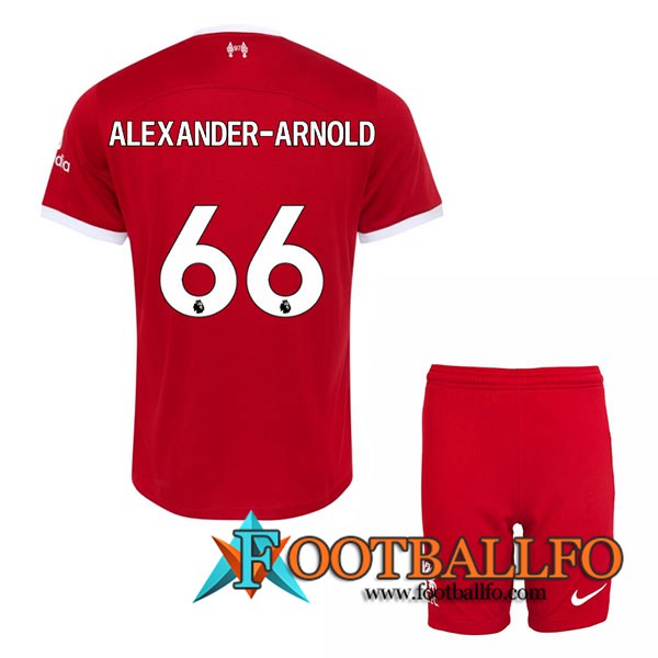 Camisetas De Futbol Liverpool (ALEXANDER-ARNOLD #66) Ninos 2023/2024 Primera