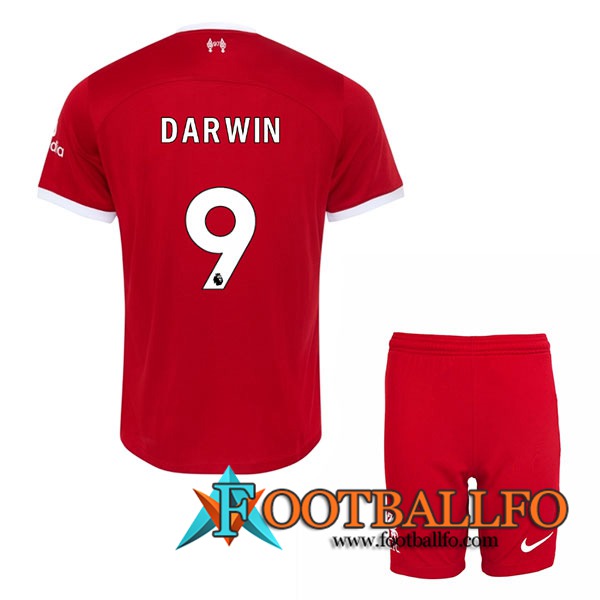 Camisetas De Futbol Liverpool (DARWIN #9) Ninos 2023/2024 Primera