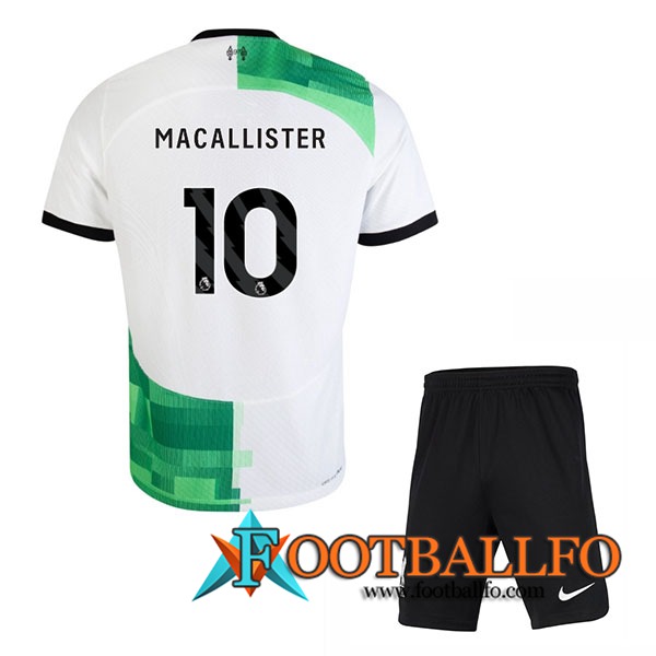 Camisetas De Futbol Liverpool (MAC ALLISTER #10) Ninos 2023/2024 Segunda