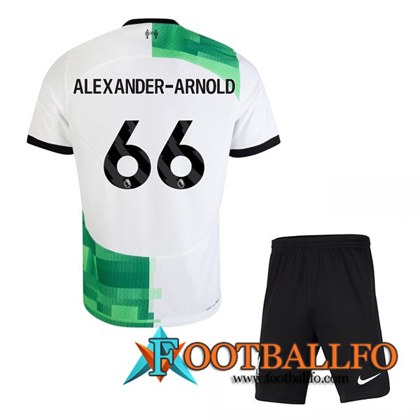 Camisetas De Futbol Liverpool (ALEXANDER-ARNOLD #66) Ninos 2023/2024 Segunda