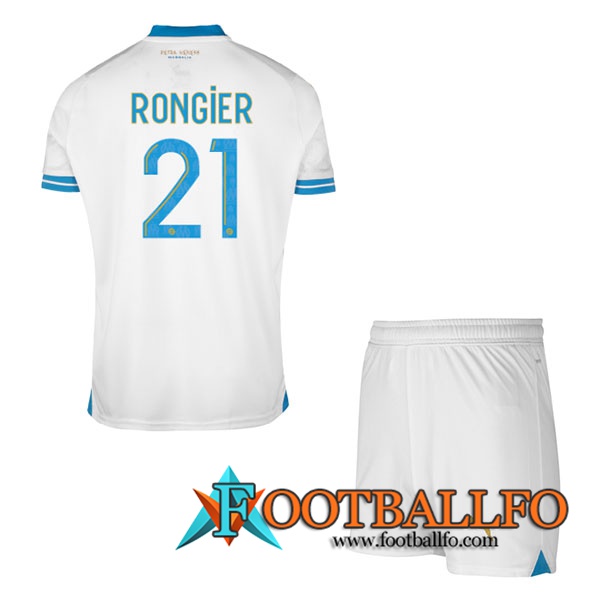 Camisetas De Futbol Marsella (RONGIER #21) Ninos 2023/2024 Primera