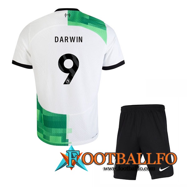Camisetas De Futbol Liverpool (DARWIN #9) Ninos 2023/2024 Segunda