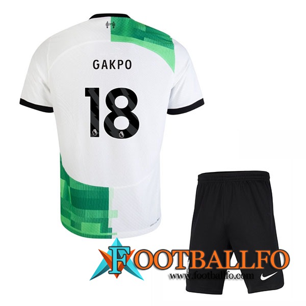 Camisetas De Futbol Liverpool (GAKPO #18) Ninos 2023/2024 Segunda