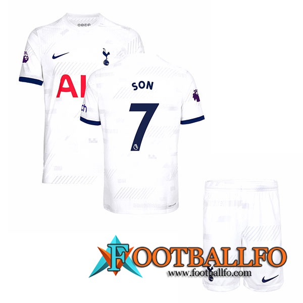 Camisetas De Futbol Tottenham Hotspur (SON #7) Ninos 2023/2024 Primera