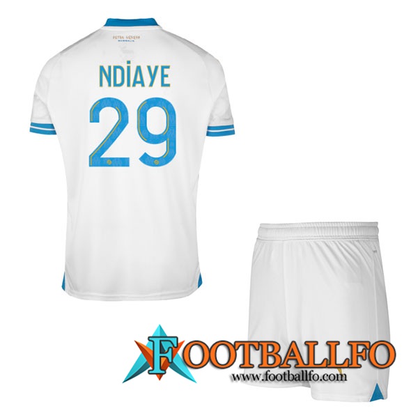 Camisetas De Futbol Marsella (NDIAYE #29) Ninos 2023/2024 Primera