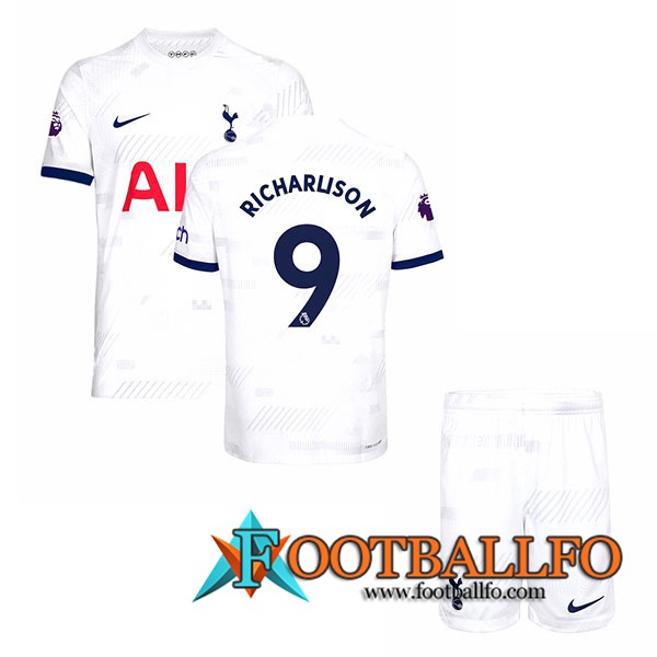 Camisetas De Futbol Tottenham Hotspur (RICHARLISON #9) Ninos 2023/2024 Primera