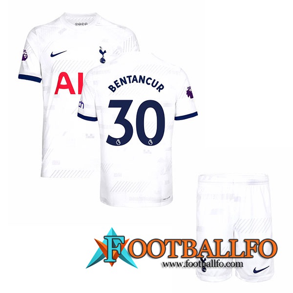 Camisetas De Futbol Tottenham Hotspur (BENTANCUR #30) Ninos 2023/2024 Primera