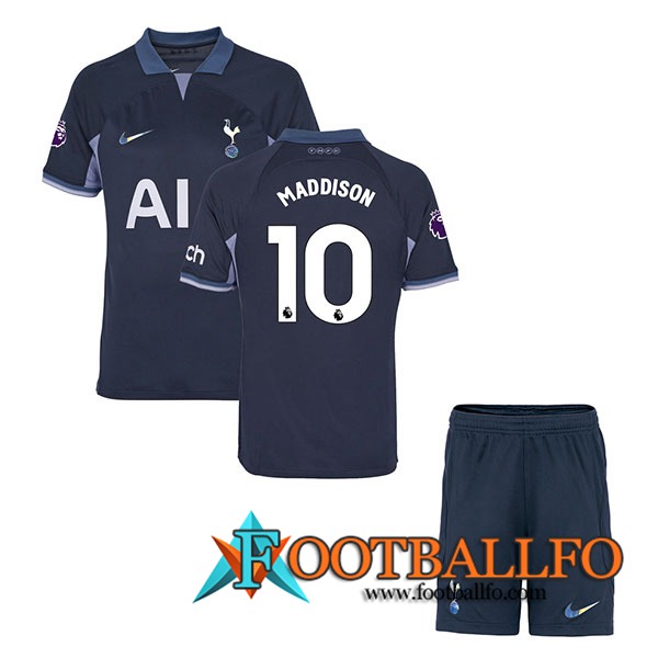 Camisetas De Futbol Tottenham Hotspur (MADDISON #10) Ninos 2023/2024 Segunda