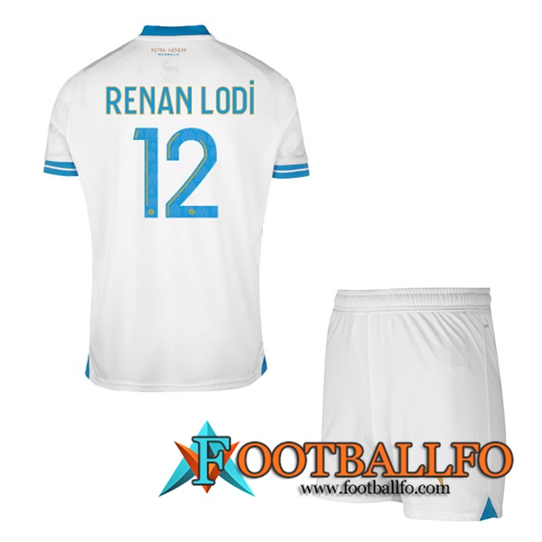 Camisetas De Futbol Marsella (RENAN LODI #12) Ninos 2023/2024 Primera