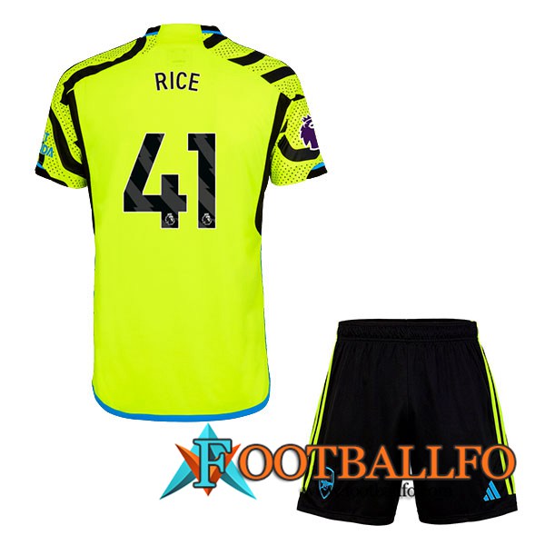 Camisetas De Futbol Arsenal (RICE #41) Ninos 2023/2024 Segunda