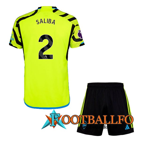 Camisetas De Futbol Arsenal (SALIBA #2) Ninos 2023/2024 Segunda