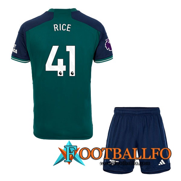 Camisetas De Futbol Arsenal (RICE #41) Ninos 2023/2024 Tercera