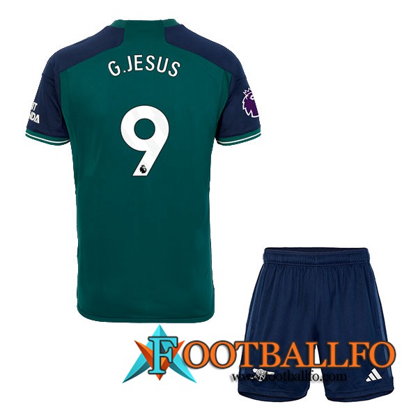 Camisetas De Futbol Arsenal (G.JESUS #9) Ninos 2023/2024 Tercera
