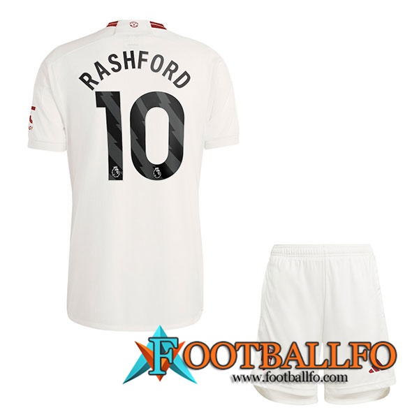 Camisetas De Futbol Manchester United (RASHFORD #10) Ninos 2023/2024 Tercera