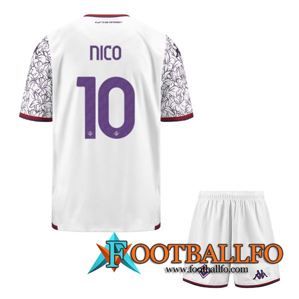 Camisetas De Futbol ACF Fiorentina (NICO #10) Ninos 2023/2024 Segunda