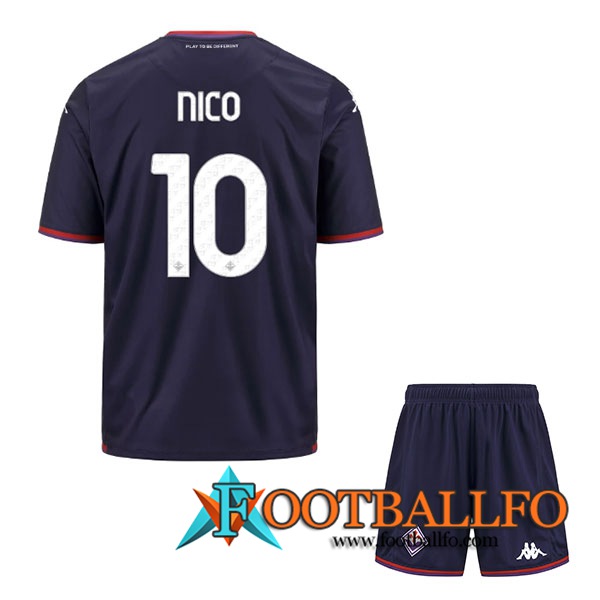 Camisetas De Futbol ACF Fiorentina (NICO #10) Ninos 2023/2024 Tercera