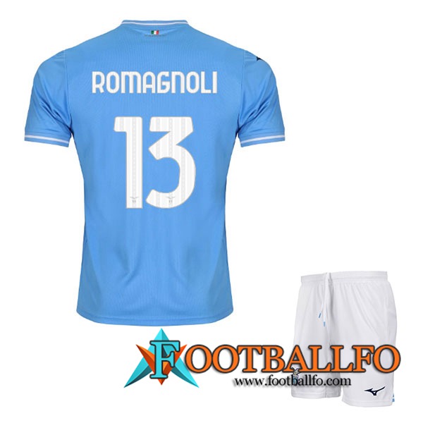 Camisetas De Futbol SS Lazio (ROMAGNOLI #13) Ninos 2023/2024 Primera