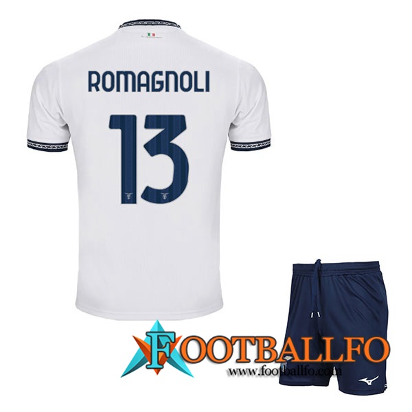 Camisetas De Futbol SS Lazio (ROMAGNOLI #13) Ninos 2023/2024 Tercera