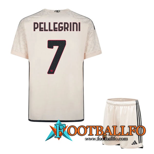 Camisetas De Futbol As Rome (PELLEGRINI #7) Ninos 2023/2024 Segunda