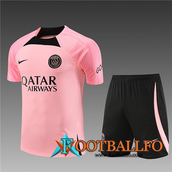 Training T-Shirts + Cortos PSG Nino Rosa 2023/2024