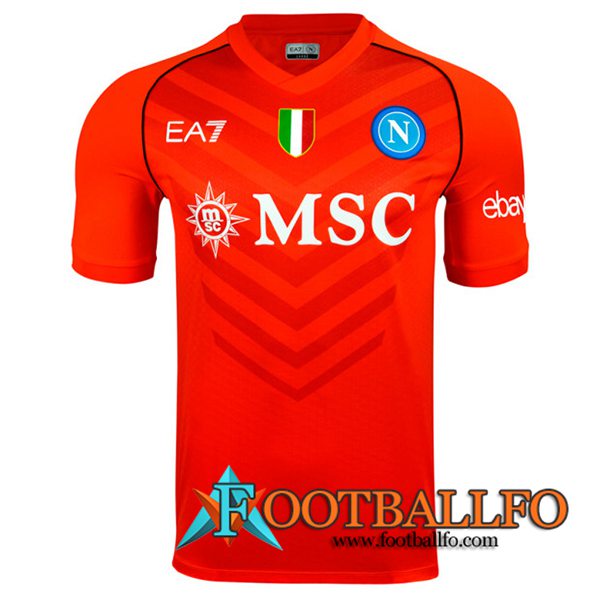 Camisetas De Futbol SSC Napoli Rojo 2023/2024
