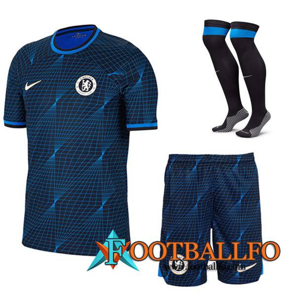 Camisetas Futbol FC Chelsea Segunda (Cortos + Calcetines) 2023/2024