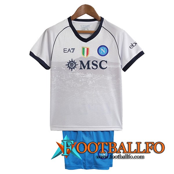 Camisetas De Futbol SSC Napoli Ninos Segunda 2023/2024