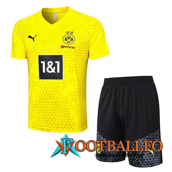 Camiseta Entrenamiento + Cortos Dortmund Amarillo 2023/2024 -03