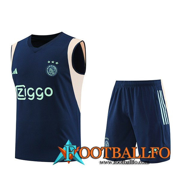 Camiseta Entrenamiento sin mangas + Cortos Ajax Azul marino 2023/2024