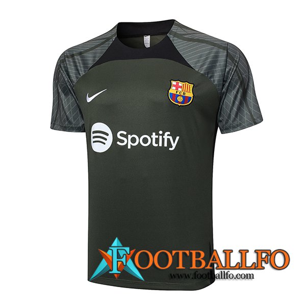 Camiseta Entrenamiento FC Barcelona Verde 2023/2024 -06