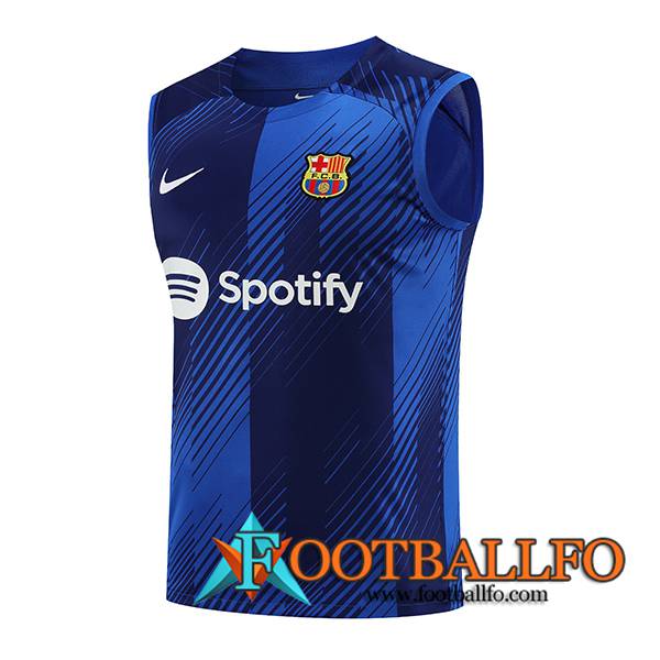 Chalecos De Futbol FC Barcelona Azul 2023/2024 -04