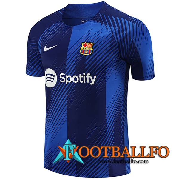Camiseta Entrenamiento FC Barcelona Azul 2023/2024 -02