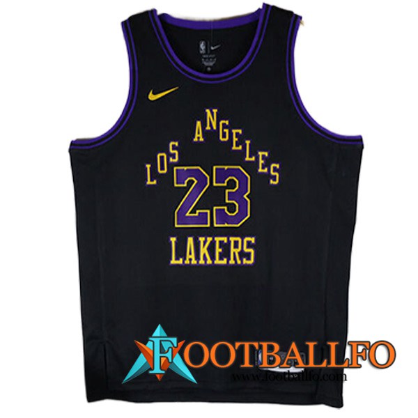 Camisetas De Futbol Los Angeles Lakers (JAMES #23) 2023/24 Negro