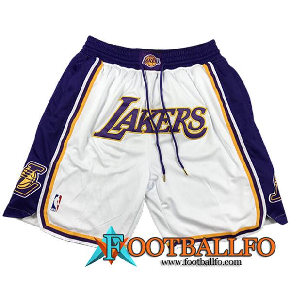 Cortos NBA Los Angeles Lakers 2023/24 Blanco/Azul